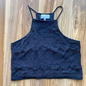 Kendall and Kylie black lace tank